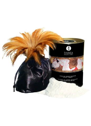 Съедобная пудра для тела Sensual Body Powder малина, 225 г Shunga (376222263)
