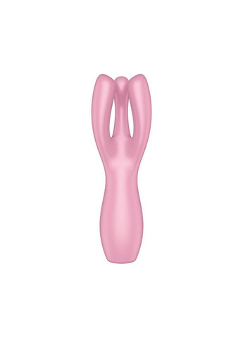 Кліторальний вібратор Threesome 3 Pink з трьома пальчиками Satisfyer (303909454)