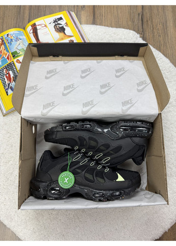 Сірі Осінні кросівки чоловічі nike air max tn terrascape plus black green найк аір макс тн плюс No Brand