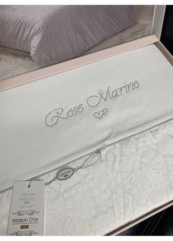 Сімейний комплект Rose Marine White Сатин Преміум Maison D'or (385634282)