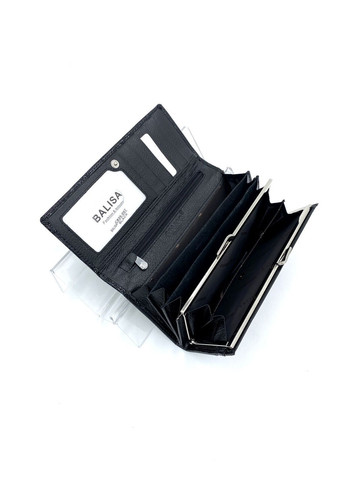 Жіночий гаманець з натуральної шкіри C826-007 чорний 19 х 9.5 х 3 Balisa (367263821)