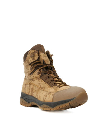 Військові Чоловічі Демісезонні Берці з Кожі. 36-46р Койот + Піксель. Посилена п'ята та носок! STDM-1076 36 No Brand (349513256)