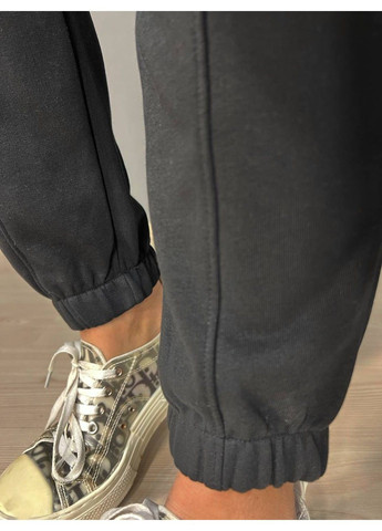 Штани жіночі 7631 спортивні джоггери трикотажні зі швом стрілкою попереду чорні JOGGY (316215663)