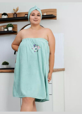 Набор женский для бани 80х140 Голубой (П4К-novo-f-sauna-009) No Brand (323160924)