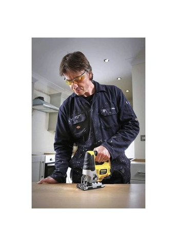 Электролобзик FatMax, 710 Вт, 3200 ход/мин, 2.74 кг, кейс (FME340K) Stanley FatMax, 710 Вт, 3200 хід/хв, 2.74 кг, кейс (364661688)