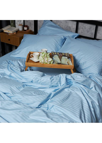 Комплект постільної білизни Satin Stripe «» Сімейний 143х210х2 наволочки 2х50х70 (MS-820008671) Moon&Star Ocean Calm (356115791)