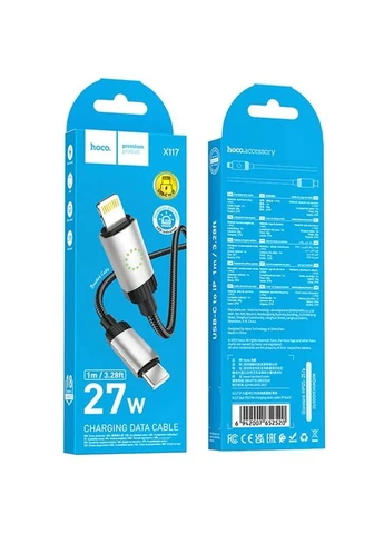 Дата кабель Hoco Type-C to Lightning 27 Вт TPE 1 м No Brand X117 Star (402058083)