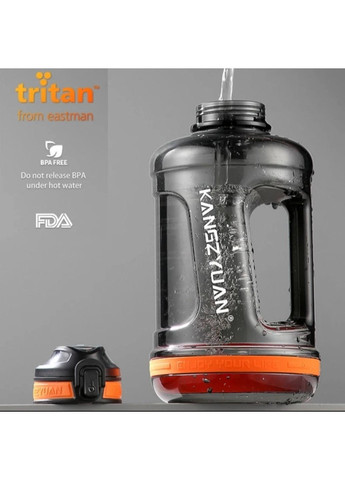 Екологічна біла тританова пляшка KANGZYUAN 1500 мл для води No Brand (314709902)