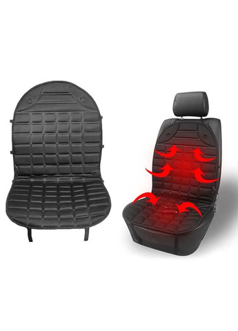 Накидка на два сиденья 02 GB4706 Black с подогревом от прикуривателя 12 В 70 шт. AIKESI (352013154)