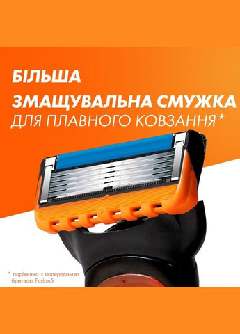 Змінні картриджі для гоління (леза касети) чоловічі без упаковки 4 шт Gillette Fusion5 (323168377)