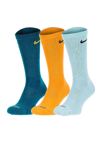Чоловічі Шкарпетки U J ED CUSH POLY CREW 3PR 144 Білий Nike (282316237)