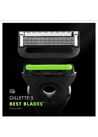 Змінні картриджі для гоління (леза касети) чоловічі касети 4 шт Gillette Labs (322931803)