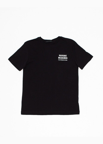 Черная футболка,черный с принтом,cool club Trendyol