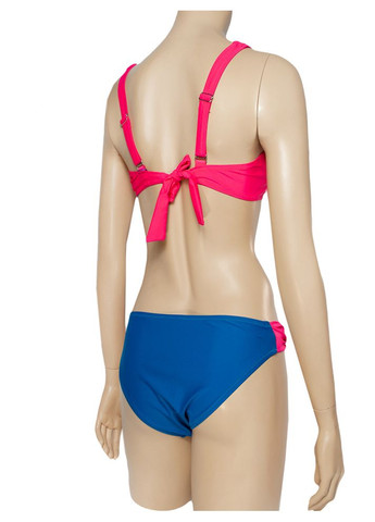 Комбінований літній купальник з м'якою чашкою на груди с трусики із заниженою талією модель 0089 арт.20380 бікіні, роздільний Rivage Line