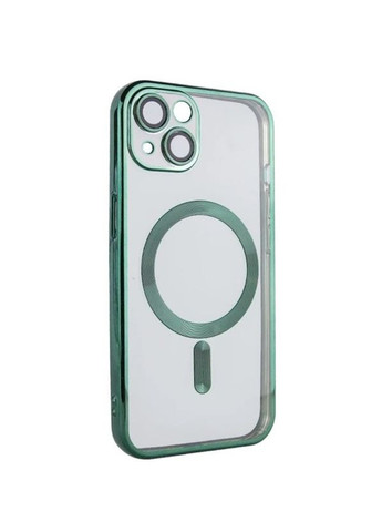 Чохол для Apple iPhone 15 Plus з MagSafe та захистом камери Green No Brand (278078129)
