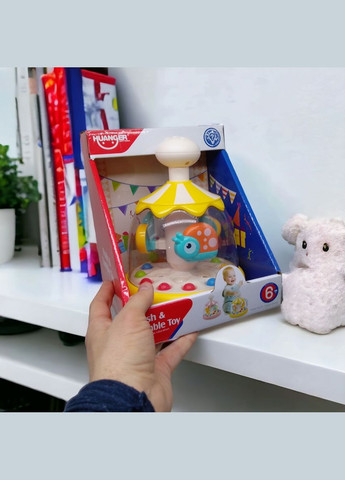 Дитяча іграшка "Дзига: Push & Tumble Toy", з кульками (жовта) MIC (292252107)