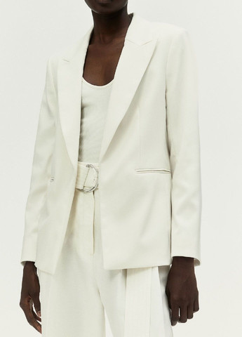 Белый женский жакет H&M однотонный - демисезонный