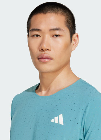 Бірюзова футболка для бігу adizero adidas