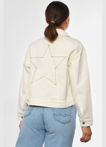 Джинсівка жіноча білого кольору Let's Shop (299704289)