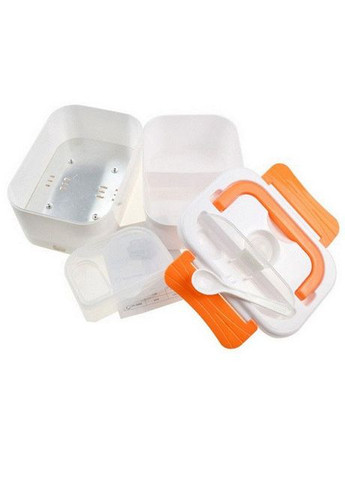 Ланч бокс електричний із підігрівом Lunch Heater 220V Pro, контейнер для їжі з відсіками. Колір: помаранчевий No Brand (365813033)