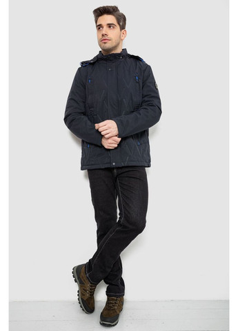 Синя демісезонна куртка чоловіча демісезонна з капюшоном Ager 244RL9159AL