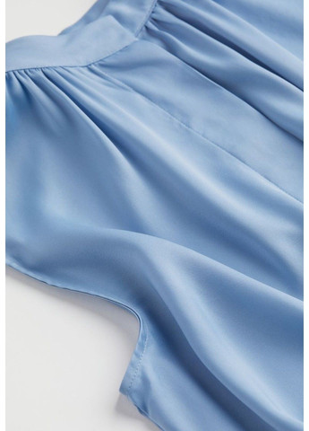 Голубое повседневный женское платье прямого кроя н&м (56693) xl голубое H&M
