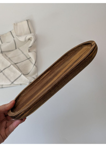 Подставка дерево овальная 25 см No Brand (360900819)