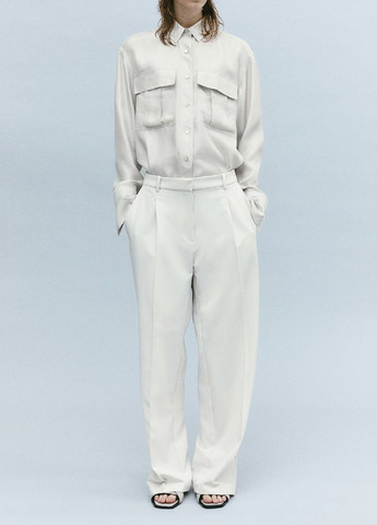 Сіро-бежева демісезонна блузка H&M