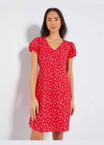 Красное платье лето,красный в цветы, Kiabi (292302597)