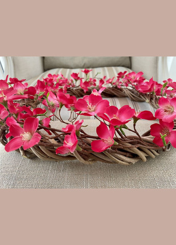 Вінок декоративний весняний "Цвіт райської яблуні" рожевий HVOYA (328606412)