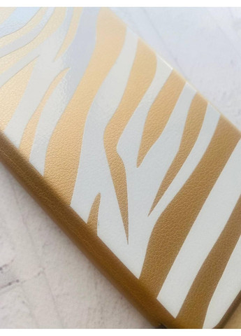 Чохол-книжка з малюнком для Xiaomi Redmi Note 9 Pro/9S/9 Pro Max Золотий:: Фон Зебра (принт 91) G-Case (360686335)