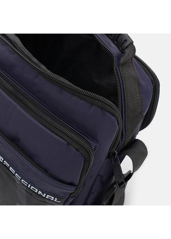 Спортивная сумка планшет через плечо мужская текстильная для телефона и для документов маленькая Синий 38054 Monsen (355245372)