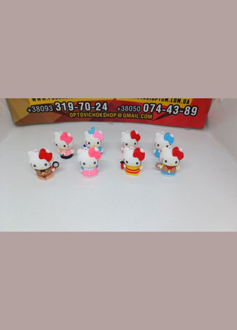 Привіт Кітті фігурки Hello Kitty Хеллоу Кітті дитячі іграшки брелки 8 шт 4,5 см Shantou (315359695)