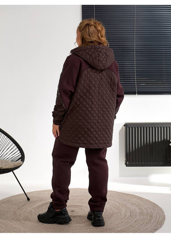 Костюм женские брюки и кофта куртка на утеплителе силикон. Большие размеры No Brand (366183696)