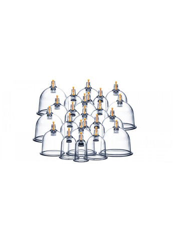 Вакуумні масажні банки для тіла (китайські/атницелюлітні банки) 24 шт з помпою (P-5907739319913) 4FIZJO (301733314)