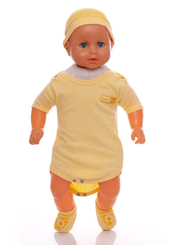 Жовтий комплект для новонародженого в сумці трикотажний. 62 см (29836) BABYKROHA