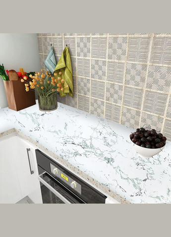 Самоклеюча плівка 0,45х10м х 0,07мм Зелено-червоний мармур SW-00001272 Sticker Wall (326064014)