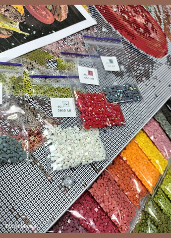 Набір алмазної мозаїки НА підрамнику АЛМр-217 "Бургер", 40*50см АлМазка (335056487)