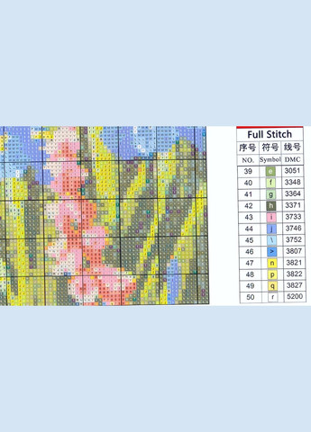 Набор для вышивания по нанесённой на канву схеме "Swan lake 3". AIDA 14CT printed, 48*60 см Joy Sunday (313614602)