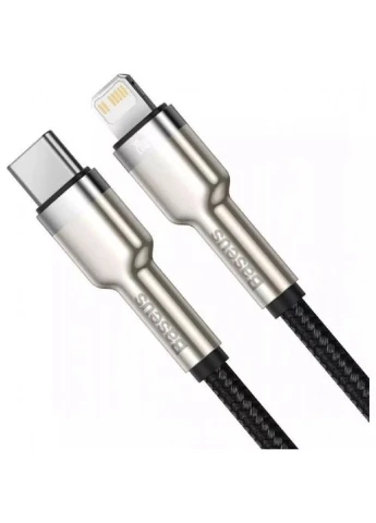 Кабель Cafule Series Metal Data Cable Type-C – Lightning 20 Вт 25 см в нейлоновому обплетенні чорний Baseus (401879180)