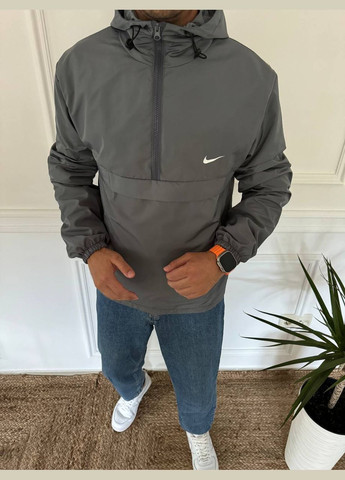 Графитовая демисезонная ветровка No Brand