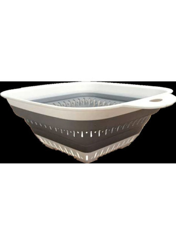 Квадратный силиконовый телескопический дуршлаг 22 * 27,5 * 9,5 см No Brand (315632904)