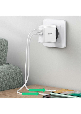 Зарядне для гаджетів CD170 38W USB-C Wall Charger EU (White) (UGR-60468) Ugreen (367724380)