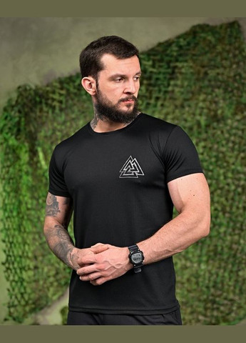 Патриотический летний мужской костюм с принтом орел футболка+шорты черный Freedom