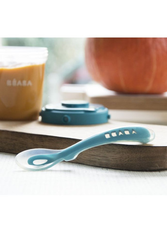 Ложка силиконовая 8+ синий, арт. 913426 Beaba (369165294)