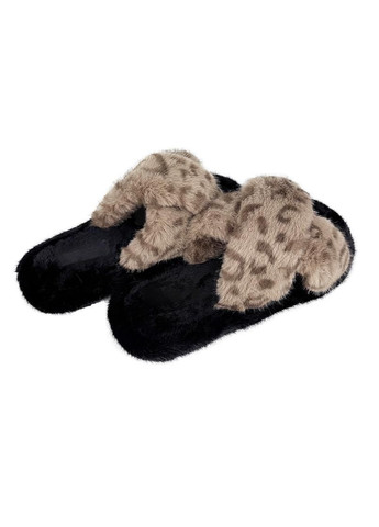 Бежевые домашние тапочки женские пушистые бежевые 80142-4 Sanlin