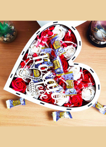 Подарунковий бокс для дівчини з цукерками та 101 причиною «Чому я тебе люблю» (ar155) No Brand (317171295)