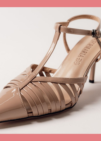 Босоніжки на високій шпильці лакова шкіра Aiformaria (325215324)