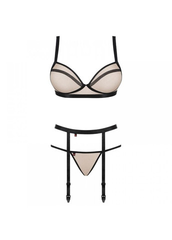 Бежевый демисезонный комплект nudelia set s/m Obsessive