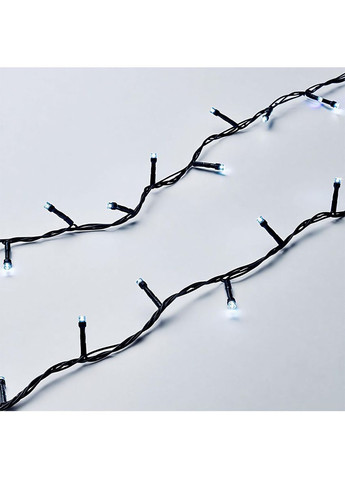 Новогодняя гирлянда комнатная нить 22 м 220 LED черный провод Белый W220LED22MBW Jooki (366037803)